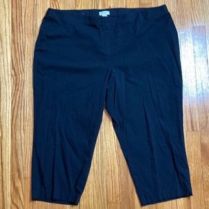 Style & Co black dressy capris, size 22. Like new!